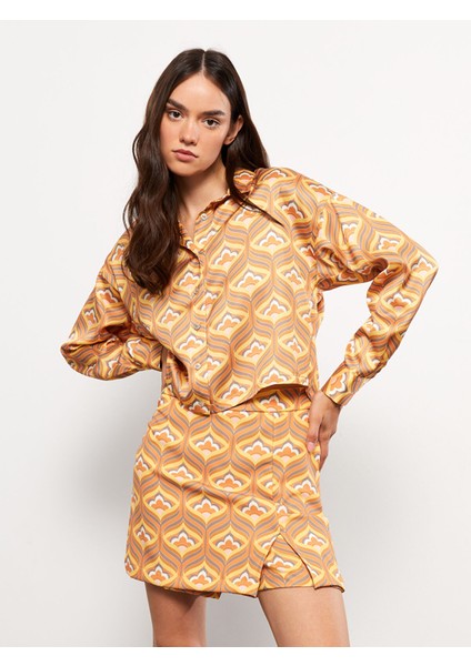 Yeni Sezon Dar Fit Desenli Kadın Şort Etek fiyatları