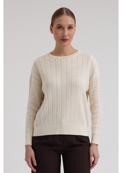 Kayık Yaka Selanik ve Saç Örgü Salaç Kazak modelleri