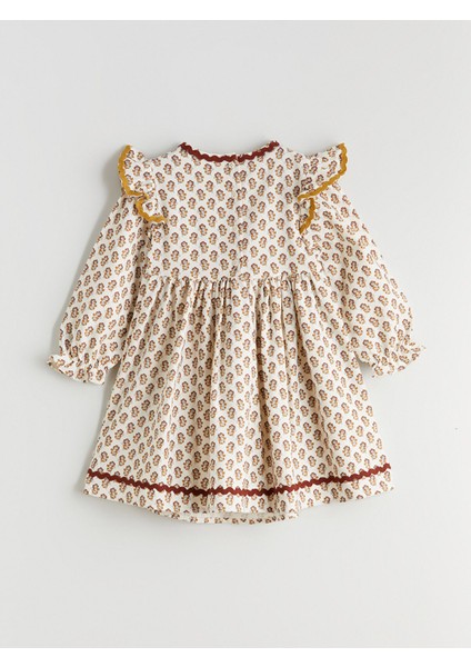 Yeni Sezon Çiçekli ve Fırfırlı Kız Çocuk Elbise modelleri