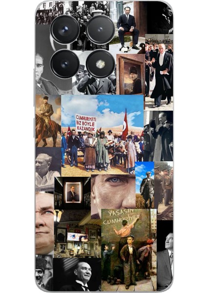 Poco F6 Pro Uyumlu Atatürk Cumhuriyet Baskılı Silikon Kılıf