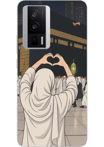 Poco F5 Pro Uyumlu Kabe Aşkı Baskılı Silikon Kılıf