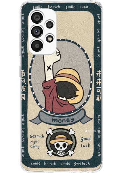 Samsung Galaxy A23 Uyumlu One Piece Dolar Baskılı Silikon Kılıf