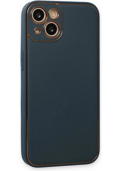 iPhone 14 Plus Kılıf Coco Deri Silikon Kapak - Yeşil modelleri