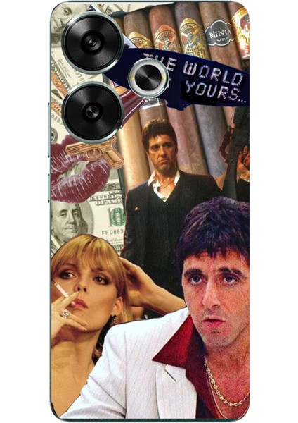 Poco F6 Uyumlu The Worlds Is Yours Tasarımlı Baskılı Silikon Kılıf