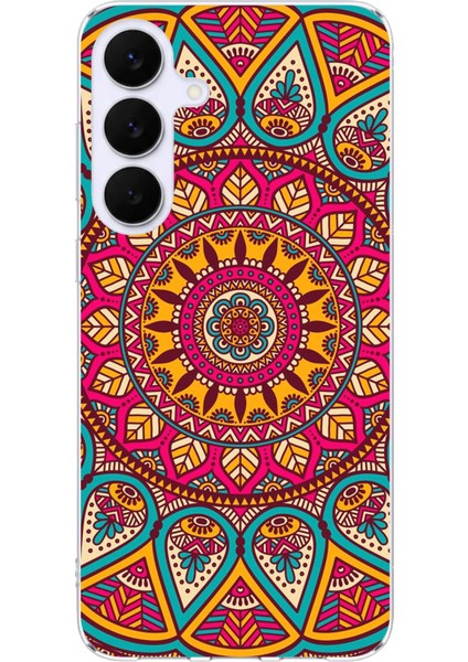 Samsung Galaxy S25 Fe Uyumlu Mandala Baskılı Silikon Kılıf