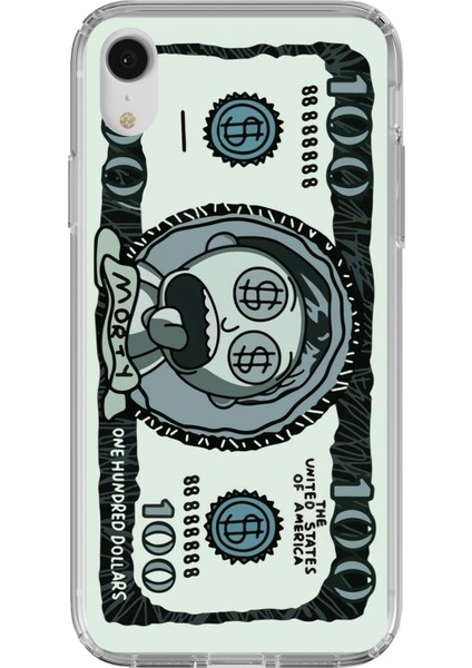 iPhone Xr Uyumlu Morty Dolar Baskılı Silikon Kılıf