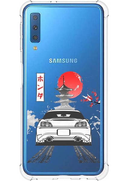 Samsung Galaxy A7 2018 Uyumlu S2000 Tasarımlı Baskılı Silikon Kılıf