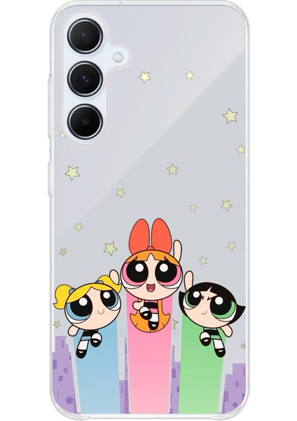 Samsung Galaxy A35 Uyumlu Powerpuff Girls Tasarımlı Baskılı Silikon Kılıf