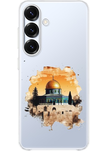 Samsung Galaxy S25 Uyumlu Mescid-I Aksa Tasarımlı Baskılı Silikon Kılıf