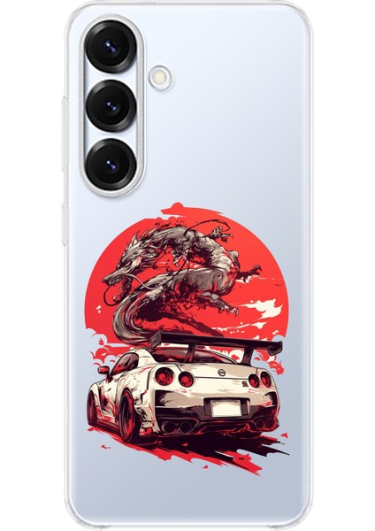 Samsung Galaxy S25 Plus Uyumlu Gtr Ejderha Tasarımlı Baskılı Silikon Kılıf