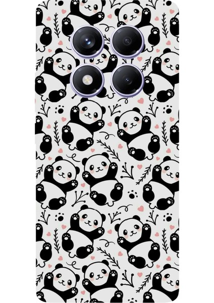 Redmi Note 14 Pro Plus 5g Uyumlu Minik Pandalar Baskılı Silikon Kılıf