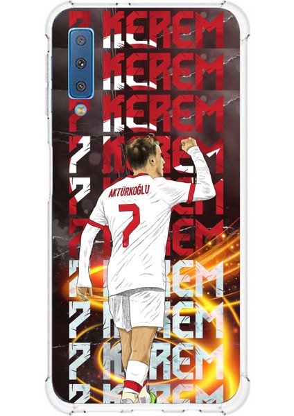 Samsung Galaxy A7 2018 Uyumlu Kerem Aktürkoğlu Sevinç Baskılı Silikon Kılıf