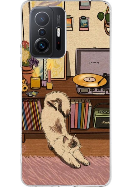 Xiaomi Mi 11T - 11T Pro Uyumlu Nostaljik Köpek Tasarımlı Baskılı Silikon Kılıf