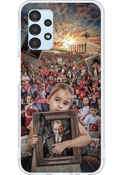 Samsung Galaxy A13 Uyumlu Atatürk Anıtkabir Baskılı Silikon Kılıf