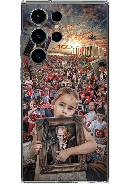 Samsung Galaxy S24 Ultra Uyumlu Atatürk Anıtkabir Baskılı Silikon Kılıf
