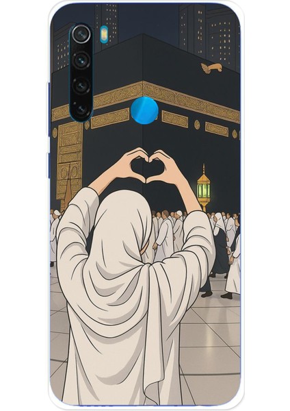 Redmi Note 8 Uyumlu Kabe Aşkı Baskılı Silikon Kılıf