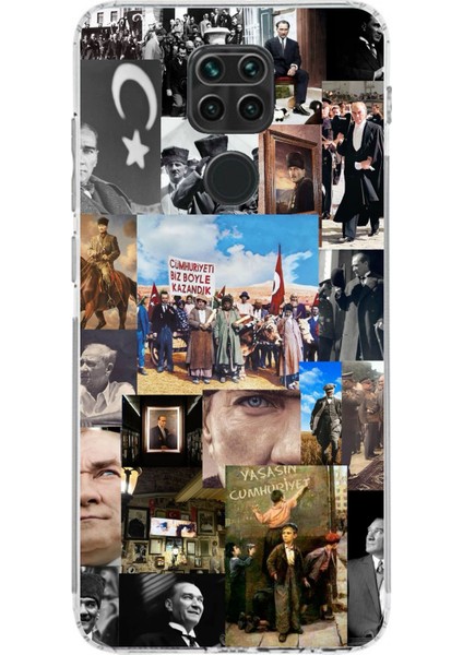 Redmi Note 9 Uyumlu Atatürk Cumhuriyet Baskılı Silikon Kılıf