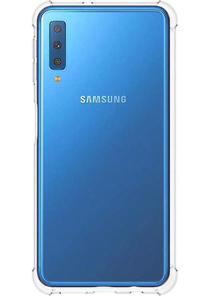 Samsung Galaxy A7 2018 Uyumlu Şeffaf Silikon Kılıf