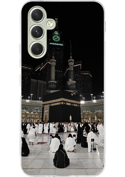 Samsung Galaxy A15 Uyumlu Kabe Umre Baskılı Silikon Kılıf