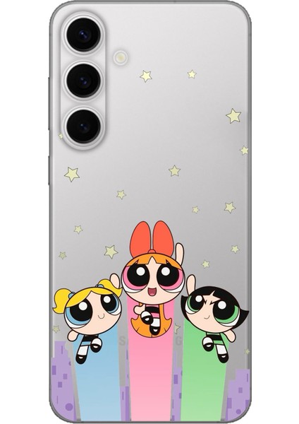 Galaxy S24 Fe Uyumlu Powerpuff Girls Tasarımlı Baskılı Silikon Kılıf