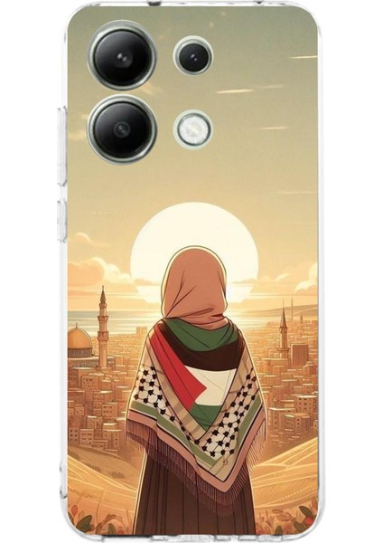 Redmi Note 13 4g Uyumlu Filistine Özgürlük Kız Baskılı Silikon Kılıf