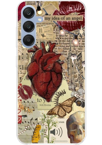 Samsung Galaxy A25 Uyumlu Vampire Diaries Vintage Baskılı Silikon Kılıf