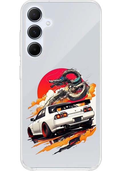 Samsung Galaxy A35 Uyumlu Gtr Güneş Ejderha Tasarımlı Baskılı Silikon Kılıf