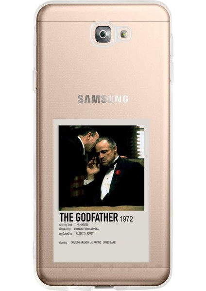 Samsung Galaxy J7 Prime Uyumlu The Godfather Baba Poster Tasarımlı Baskılı Silikon Kılıf