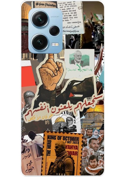 Redmi Note 12 Pro 5g Uyumlu Filistin Özgürlük Baskılı Silikon Kılıf