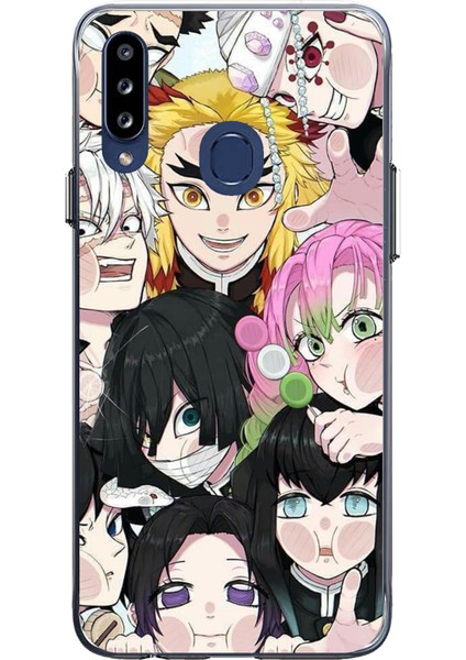 Samsung Galaxy A20S Uyumlu Demon Slayer Manga Baskılı Silikon Kılıf