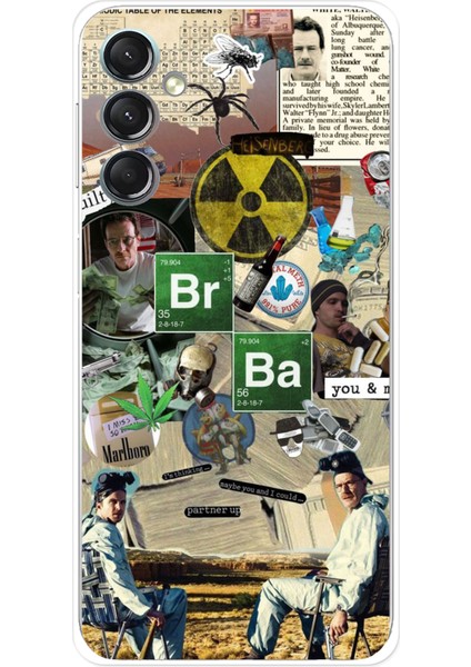 Samsung Galaxy A24 Uyumlu Breaking Bad Kolaj Baskılı Silikon Kılıf