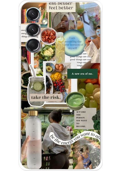 Samsung Galaxy A24 Uyumlu Sağlıklı Yaşam Diyet Motivasyon Baskılı Silikon Kılıf