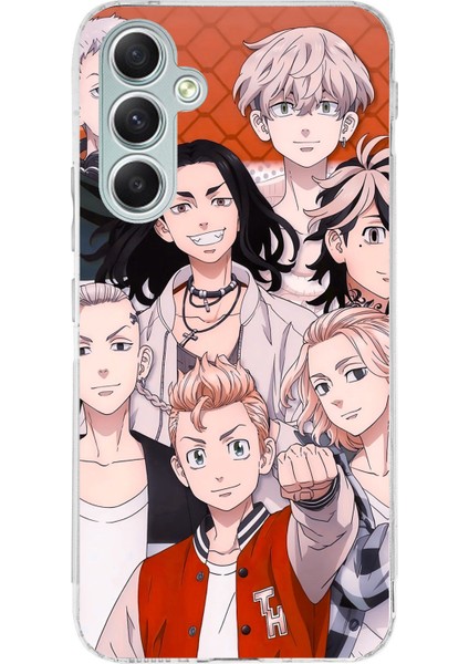 Samsung Galaxy A34 Uyumlu Tokyo Revengers Karakterler Baskılı Silikon Kılıf