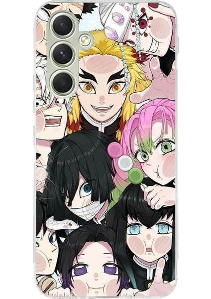 Samsung Galaxy A15 Uyumlu Demon Slayer Manga Baskılı Silikon Kılıf