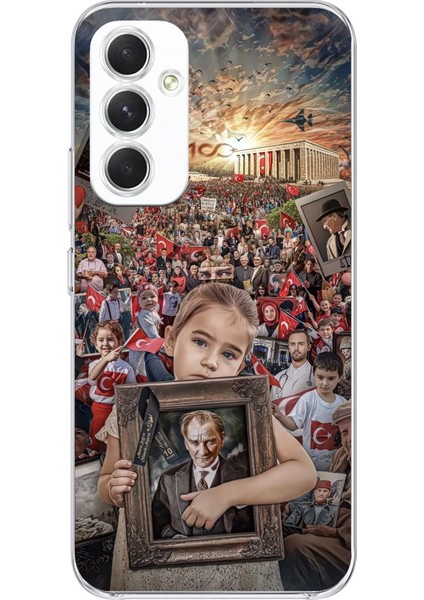 Samsung Galaxy A54 Uyumlu Atatürk Anıtkabir Baskılı Silikon Kılıf