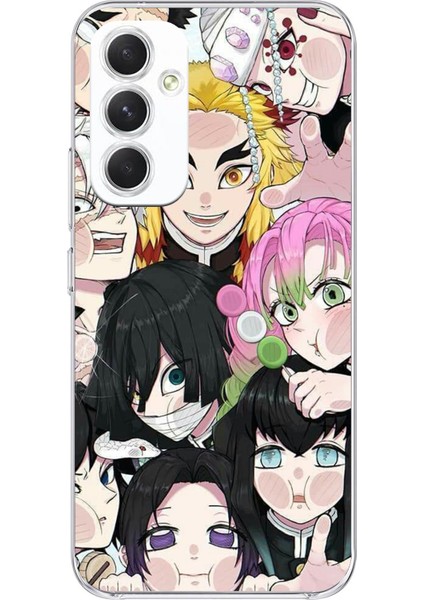 Samsung Galaxy A54 Uyumlu Demon Slayer Manga Baskılı Silikon Kılıf
