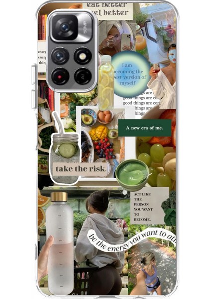 Redmi 10 Uyumlu Sağlıklı Yaşam Diyet Motivasyon Baskılı Silikon Kılıf