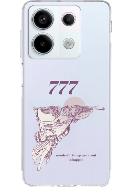 Redmi Note 13 Pro 5g Uyumlu 777 Melek Tasarımlı Baskılı Silikon Kılıf