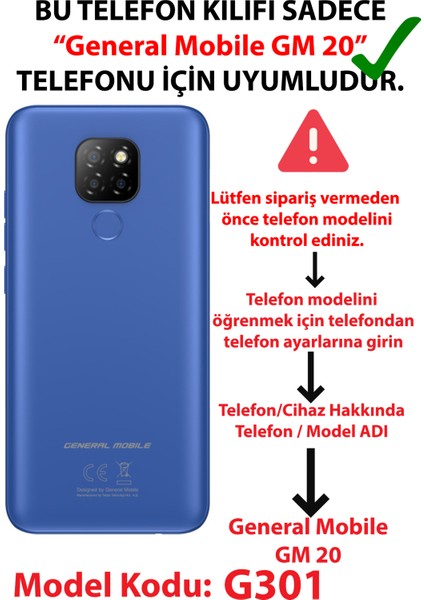 General Mobile Gm 20 Uyumlu Kenan Yıldız Kurdele Baskılı Silikon Kılıf fiyatları
