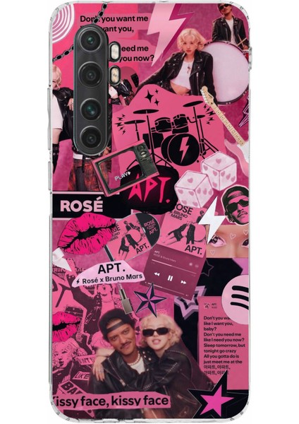 Mi Note 10 Lite Uyumlu Blackpink Kolaj Baskılı Silikon Kılıf