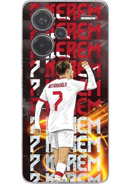 Redmi Note 13 Pro Plus 5g Uyumlu Kerem Aktürkoğlu Sevinç Baskılı Silikon Kılıf