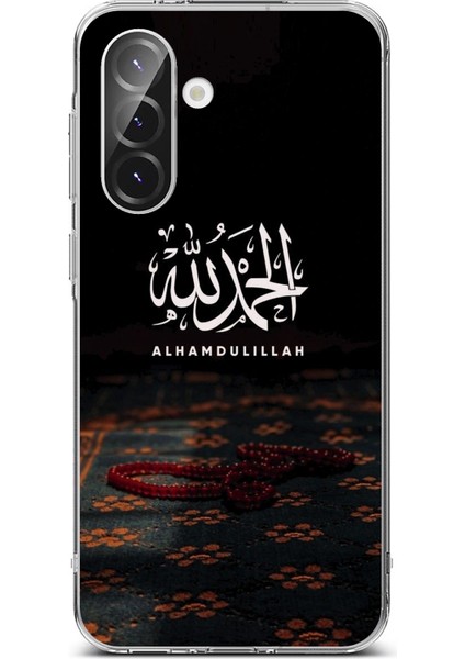 Samsung Galaxy A36 Uyumlu Elhamdülillah Tesbih Baskılı Silikon Kılıf