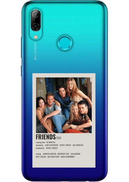 Huawei P Smart 2019 Uyumlu Friends Mini Poster Tasarımlı Baskılı Silikon Kılıf