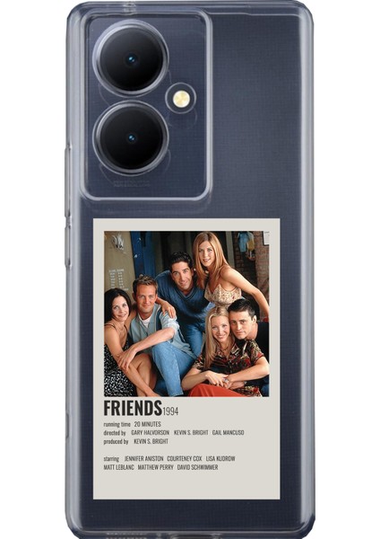 Vivo V29 Lite Uyumlu Friends Mini Poster Tasarımlı Baskılı Silikon Kılıf