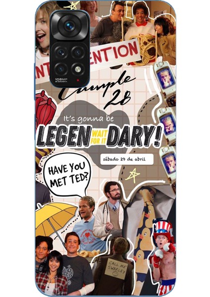 Redmi Note 11 - 11S Uyumlu Retro Gazete How I Met Your Mother Tasarımlı Baskılı Silikon Kılıf