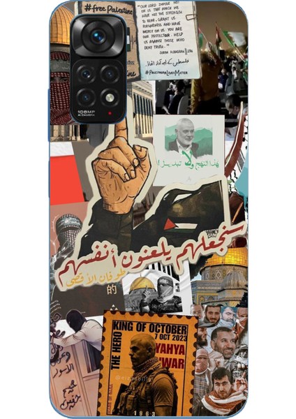 Redmi Note 11 - 11S Uyumlu Filistin Özgürlük Baskılı Silikon Kılıf