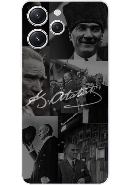 Redmi 12 Uyumlu Kemal Atatürk Imza Baskılı Silikon Kılıf