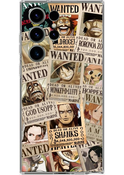 Samsung Galaxy S24 Ultra Uyumlu One Piece Gazete Tasarımlı Baskılı Silikon Kılıf