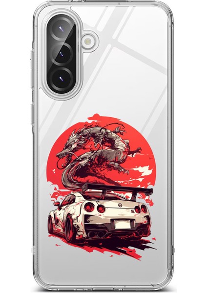 Samsung Galaxy A56 Uyumlu Gtr Ejderha Tasarımlı Baskılı Silikon Kılıf