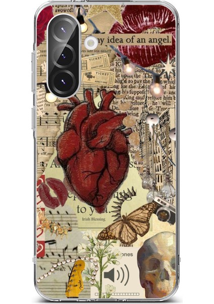 Samsung Galaxy A56 Uyumlu Vampire Diaries Vintage Baskılı Silikon Kılıf